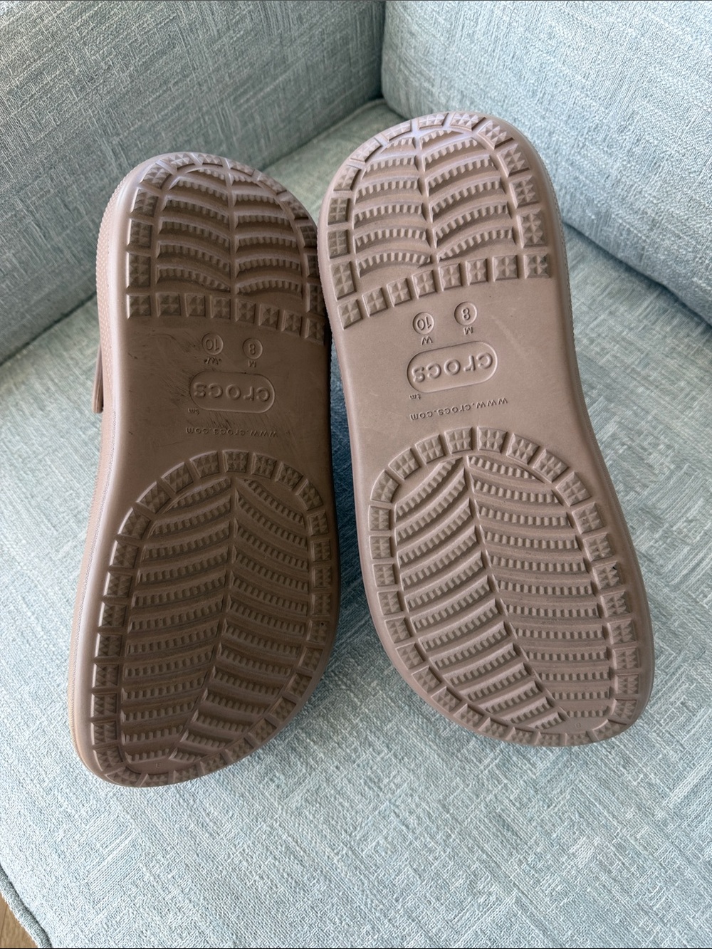 Crocs Classic Crush Slide in Latte Women's Size 10 Men's Size 8 Chunky Platform - Picture 4 of 13